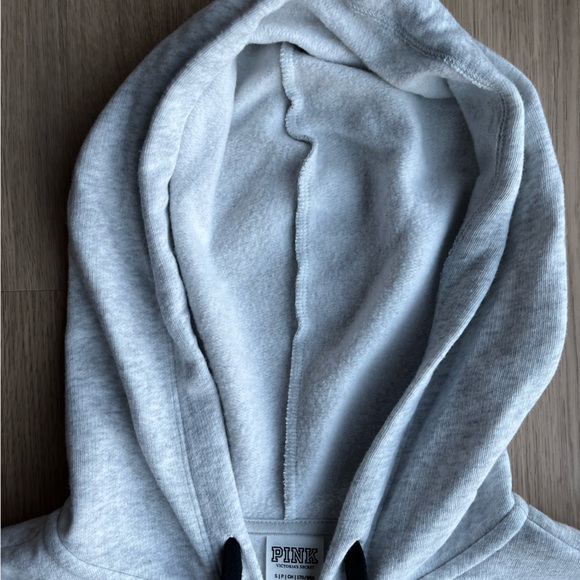 Pink Victoria Secret Grey Zip Up Jacket Size Small - Picture 8 of 16